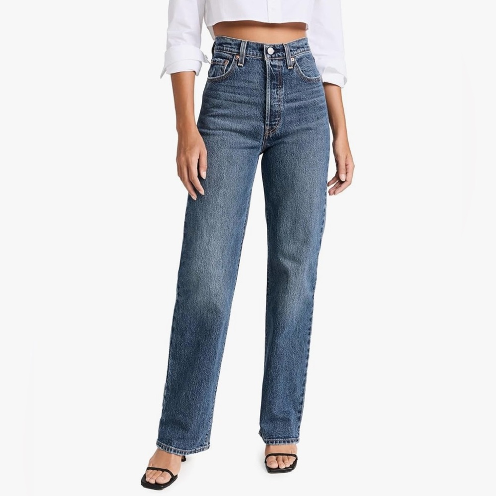 Levi's RIBCAGE Women's Straight Leg Jeans - Classic Denim